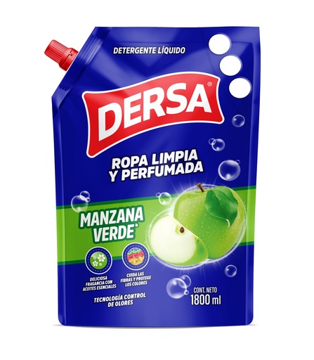 [054706] Detergente Líquido Dersa Manzana Verde Doypak 1800Ml