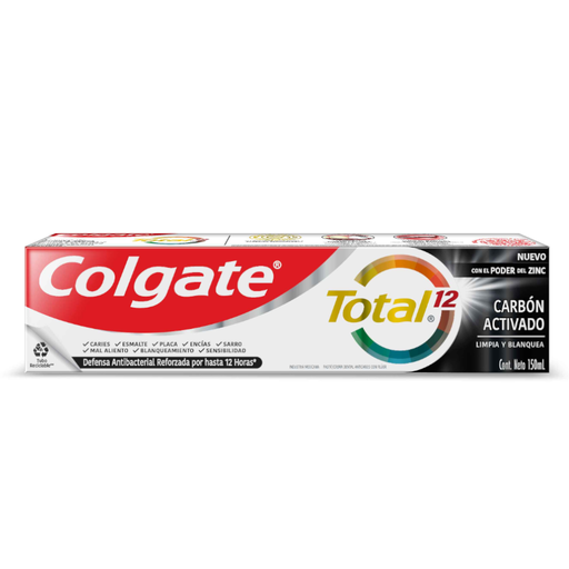 [054710] Crema Dental Colgate Total 12 Carbón Activado 150Ml