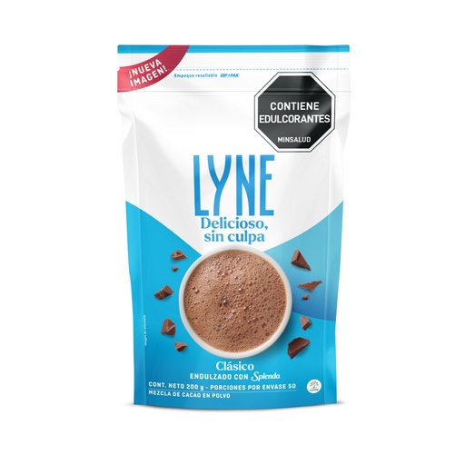[054712] Chocolate Lyne Clásico Endulzado Con Splenda Bolsa 200Gr