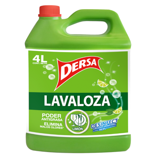 [054743] Lavaloza Líquido Dersa Desinfec Limón 4000Ml