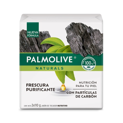 [054774] Jabón Palmolive Naturals Carbón 3 Unidades 330Gr