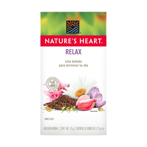 [054800] Infusión Herbal Relax Nature's Heart  20 Sobres 35Gr