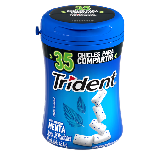 [054822] Trident Menta Pet 35 Unidades 45.5Gr