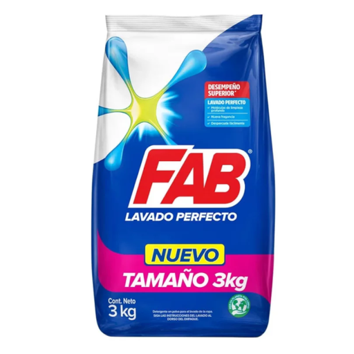 [054497] Detergente Polvo Fab Floral 3000Gr