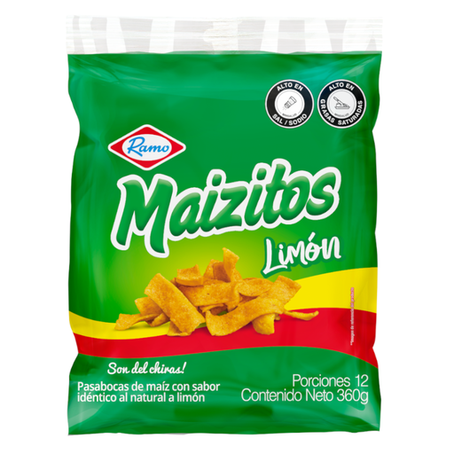 [054824] Maizitos Limón Ramo 12 Unidades 360Gr
