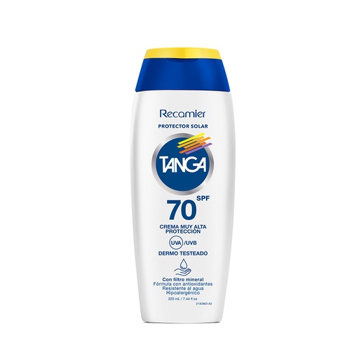 [054826] Protector Solar Tanga Spf 70 Crema 220Ml