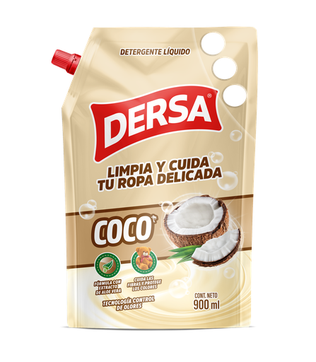 [054830] Detergente Líquido Dersa Coco Doypak 900Ml