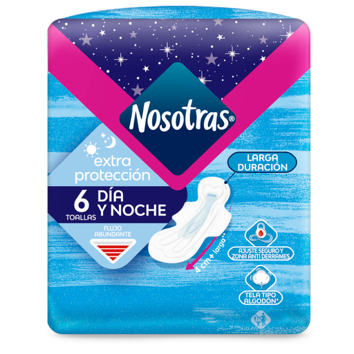 [020379] Toallas Nosotras Extra Protección 6 Unidades