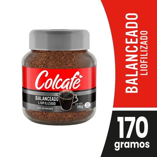 [054889] Colcafe Instantáneo Balanceado Liofilizado 170Gr
