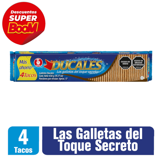 [054896] Galletas Ducales 4 Tacos 430Gr