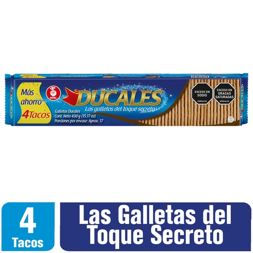 [054896] Galletas Ducales 4 Tacos 430Gr