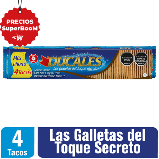 [054896] Galletas Ducales 4 Tacos 430Gr