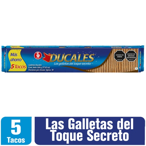 [054897] Galletas Ducales 5 Tacos 500Gr