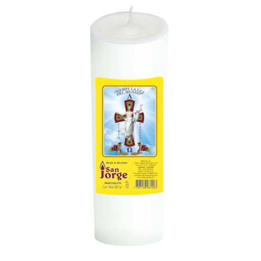 [054924] Velón Blanco #12 San Jorge 585Gr