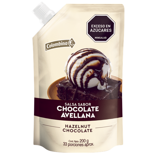 [054930] Salsa Sabor Chocolate Avellana Colombina 200Gr