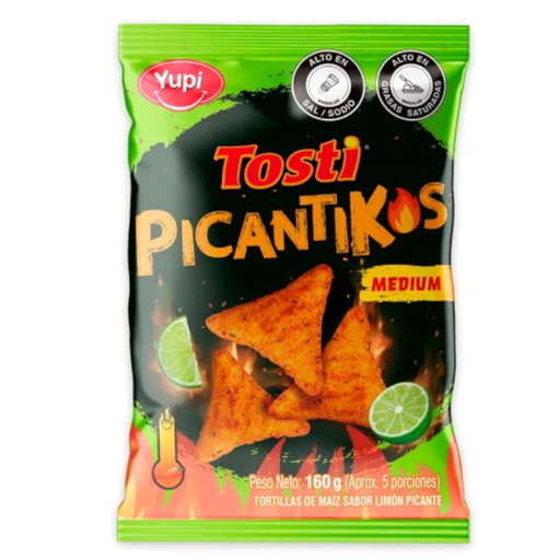 [054981] Tosti Picantikos Medium Yupi 160Gr 