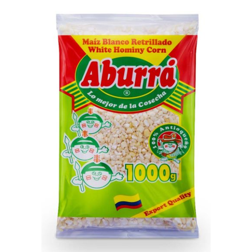 [000302] Maíz Retrillado Blanco Aburra 1000Gr 