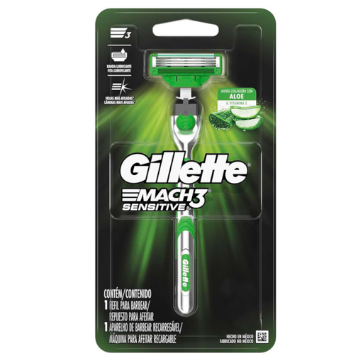 [009403] Maquina Afeitar Mach 3 Sensitive Gillette 