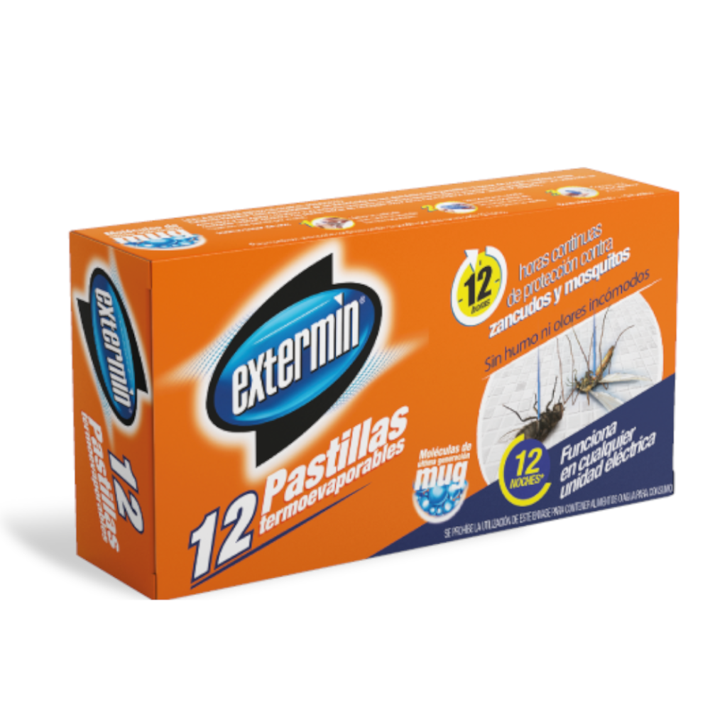 Insecticida Extermin Pastillas 12 Unidades | SuperBooM