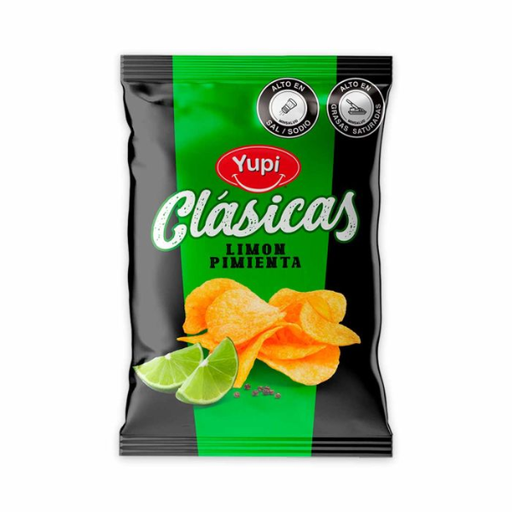 [054978] Papas Clásicas Limón Pimienta Yupi 105Gr