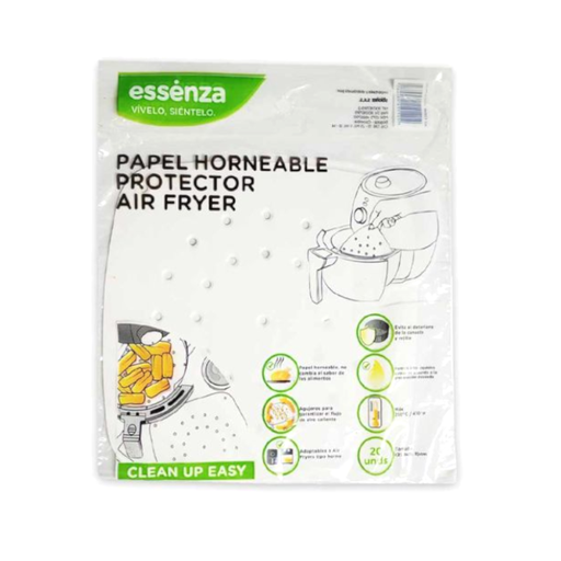 [055008] Protector Papel Horneable Air Fryer Essenza 20 Unidades