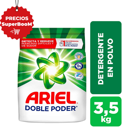 [055036] Detergente Polvo Ariel Doble Poder 3.5Kg