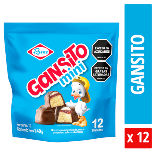 [055064] Gansito Mini Ramo 12 Unidades 240Gr