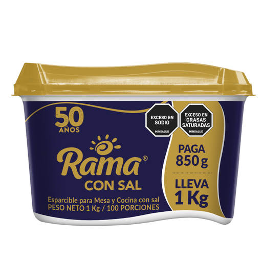 [055227] Margarina Rama Con Sal Pague 850Gr LLeve 1000Gr
