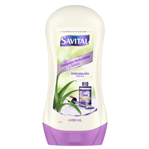 [055073] Acondicionador Savital Complejo Hialurónico Y Sábila 490Ml