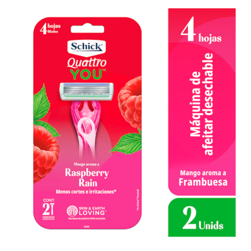 [055108] Maquina Afeitar Schick Quattro You 2 Unidades