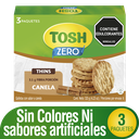 Galletas Tosh Zero Sabor Canela 3 Paquetes 120Gr