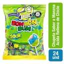 Bon Bon Bum Sour Manzana Acida 24 Unidades 432Gr