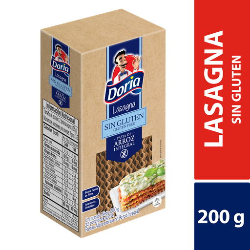 [055131] Lasagna Doria De Arroz Integral Sin Gluten 200Gr
