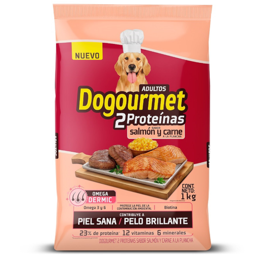 [055135] Dogourmet  Adultos 2 Proteínas Salmón Y Carne A La Plancha 1000Kg