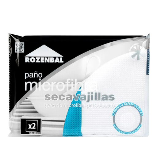 [055139] Paño Microfibra Secavajillas Rozenbal 2 Unidades