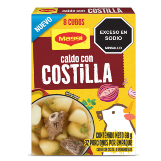 [055142] Caldo Con Costilla Maggi 8 Cubos 88Gr