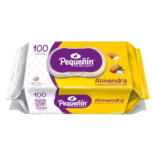 [055196] Pañitos Húmedos Pequeñín Almendra 100 Unidades