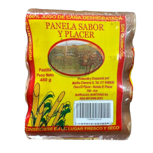 [055351] Panela Sabor Y Placer Pastilla 480Gr