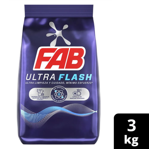 [055348] Detergente Polvo Fab Ultra Flash 3000Gr