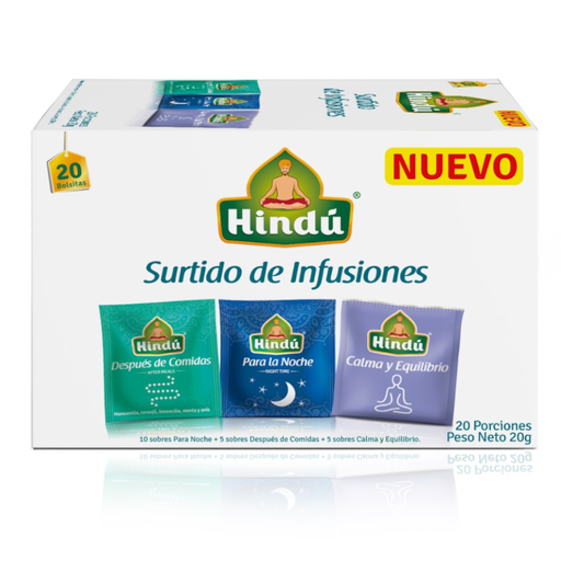 [055297] Infusión Hindu Surtido 20 Unidades 20Gr 