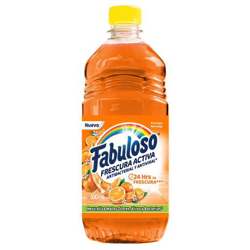 [055285] Limpiador Líquido Fabuloso Energía Naranja 500Ml