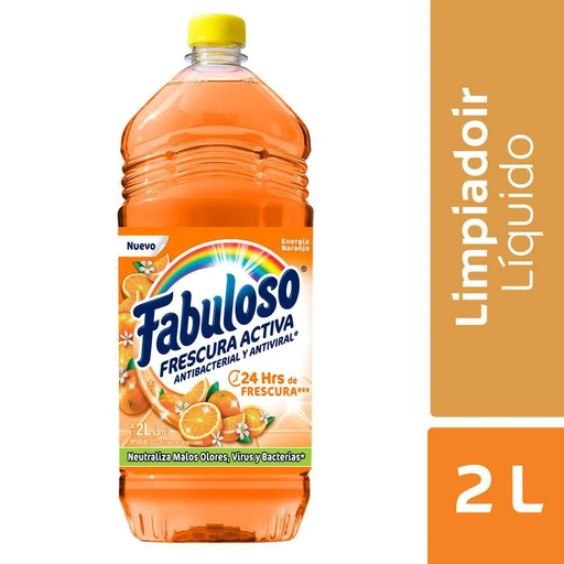 [055284] Limpiador Líquido Fabuloso Energía Naranja 2000Ml