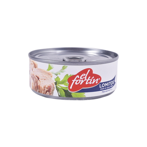 [055392] Lomitos De Atún Agua El Fortín Lata 140Gr