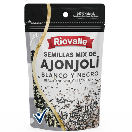 [055229] Semillas De Ajonjolí Mix Riovalle Doypack 100Gr