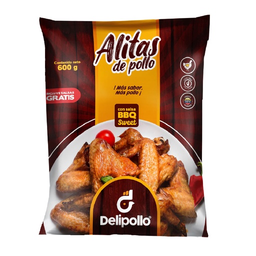 [055170] Alitas Bbq Delipollo Bolsa 600Gr