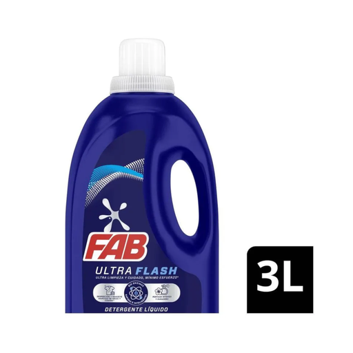 [016626] Detergente Líquido Fab Ultra Flash 3000Ml