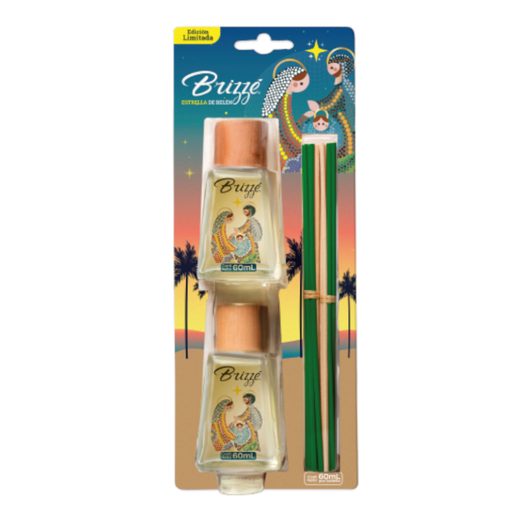 [055334] Ambientador Brizze Estrella Belén Palitos De Rattan 60Ml 2 Unidades