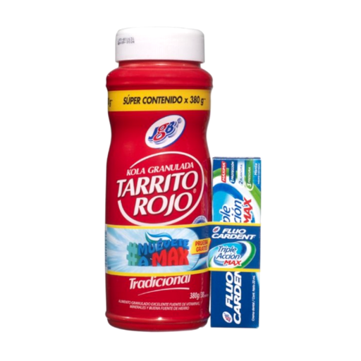 [055442] Tarrito Rojo Tradicional 330Gr Gratis Crema Dental