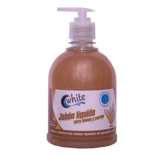 [055475] Jabón Líquido Manos Y Cuerpo White Avena 500Ml