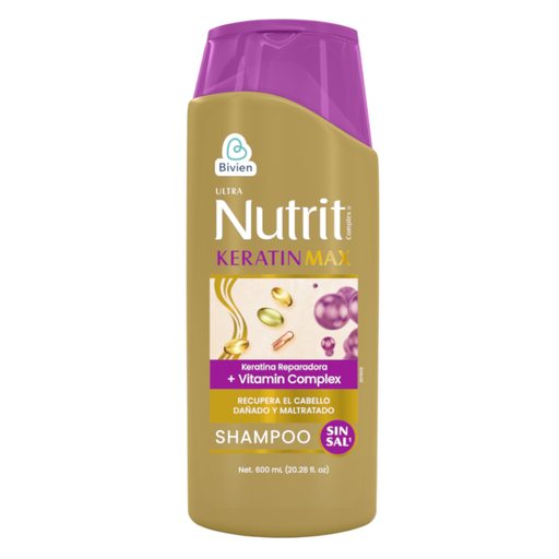 [055474] Shampoo Nutrit Kerantin Max Sin Sal 600Ml